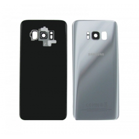 Samsung G955F Galaxy S8 Plus galinis baterijos dangtelis sidabrinis (Arctic silver) (naudotas grade C, originalus)