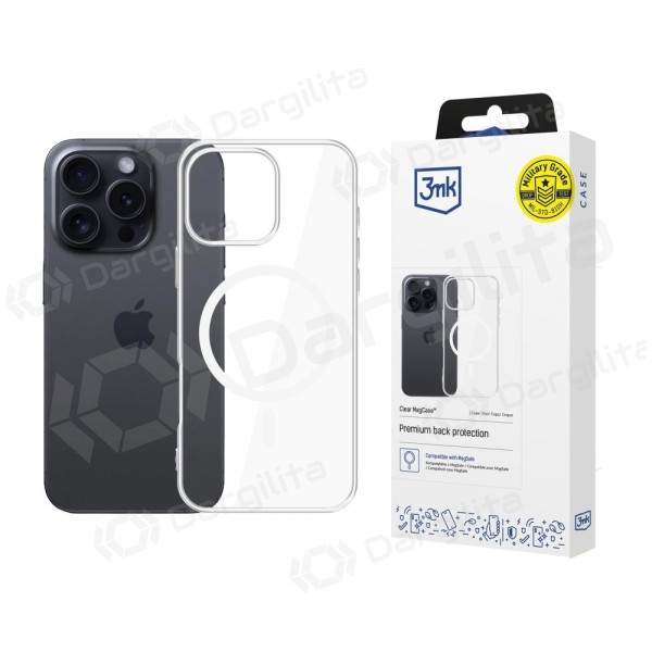 Apple iPhone 16 Pro Max dėklas "3MK Clear MagCase"