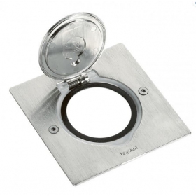 Grindinės dėžutės apdaila 2 mod. Legrand 089700 (nerūdijančio plieno)