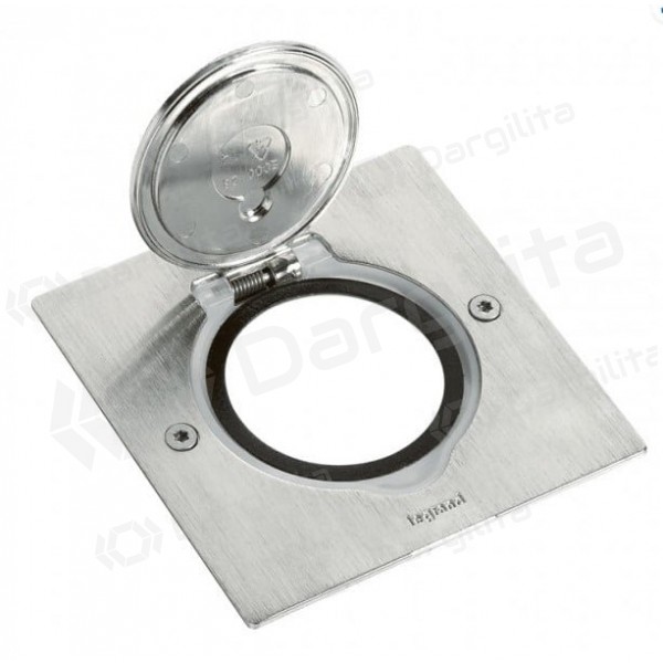 Grindinės dėžutės apdaila 2 mod. Legrand 089700 (nerūdijančio plieno)