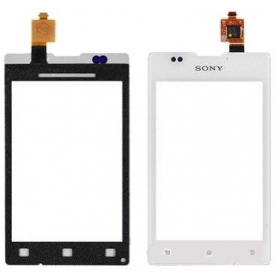 Sony C1505 Xperia E lietimui jautrus stikliukas (baltas)