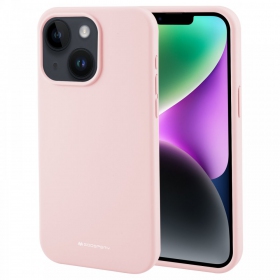 Apple iPhone 15 Plus dėklas Mercury Goospery "Silicone Case" (rožinio smėlio)