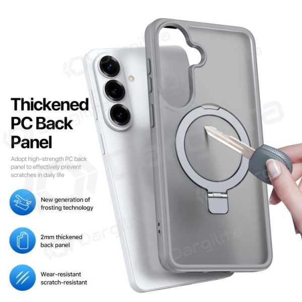 Samsung Galaxy S26 Ultra dėklas "Dux Ducis Yind Magnetic Stand" (pilkas)