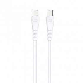 USB-C laidas Blue Star PJ-DQ1-C USB-C į USB-C 1 m 60 W baltas