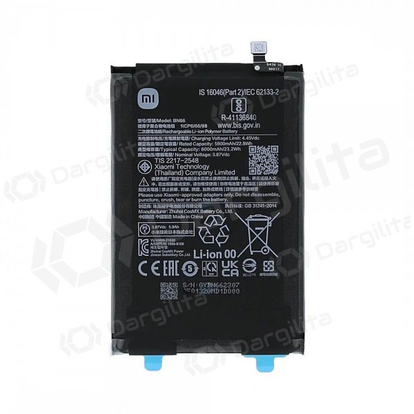 Xiaomi Poco C40 baterija, akumuliatorius (BN66) (originalus) Xiaomi Poco C40 baterija, akumuliatorius (BN66) (originalus)