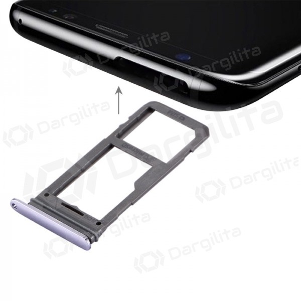 Samsung G950F Galaxy S8 / G955F Galaxy S8+ SIM kortelės laikiklis violetinis (orchid gray)
