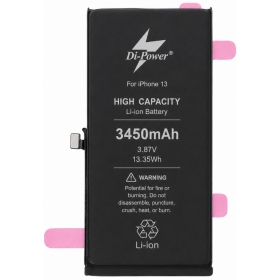 Apple iPhone 13 baterija, akumuliatorius Di-Power 3450 mAh (padidintos talpos)