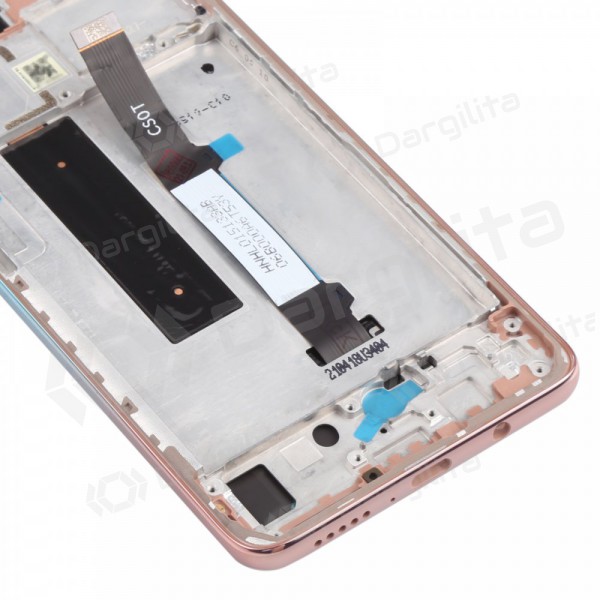 Xiaomi Mi 10T Lite 5G ekranas (rožinis) (su rėmeliu) (service pack) (originalus)