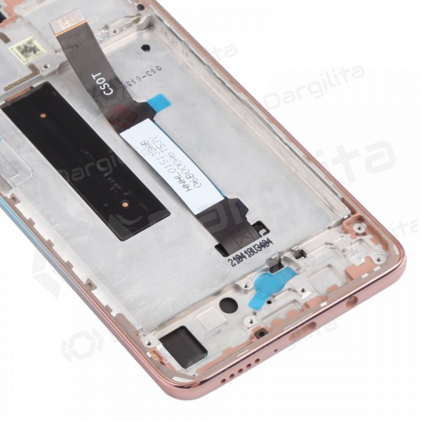 Xiaomi Mi 10T Lite ekranas (rožinis) (su rėmeliu) (service pack) (originalus)