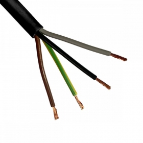 Lankstus kabelis Lietkabelis OMY BVV-LL 4x1.5 mm² varinis PVC 100 m ritė
