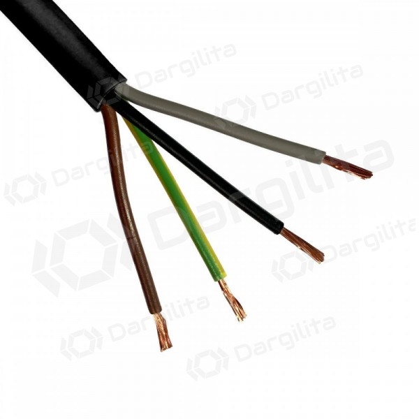 Lankstus kabelis Lietkabelis OMY BVV-LL 4x1.5 mm² varinis PVC 100 m ritė