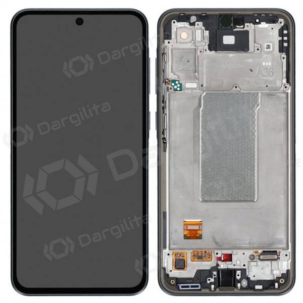 Samsung Galaxy A36 ekranas (juodas) (su rėmeliu) (OLED)