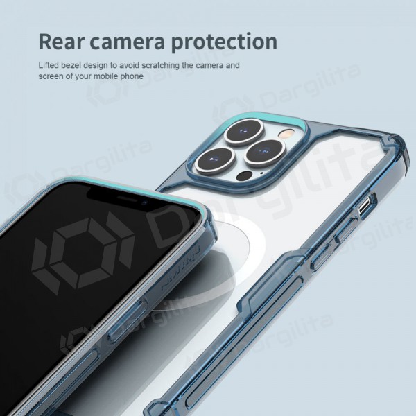 Apple iPhone 13 dėklas „Nillkin Nature Magnetic“ (baltas) Apple iPhone 13 dėklas „Nillkin Nature Magnetic“ (baltas)