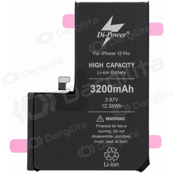 Apple iPhone 13 Pro baterija, akumuliatorius Di-Power 3200 mAh (padidintos talpos)