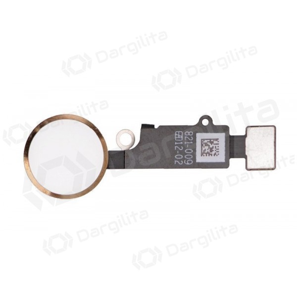 Apple iPhone 7 / 7 Plus / 8 / 8 Plus HOME mygtuko jungtis JC Final Edition v4 (mechanical press) (auksinė)