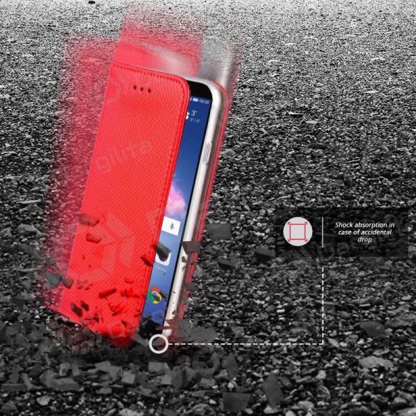 Xiaomi Redmi Note 9T dėklas "Smart Magnet" (raudonas)