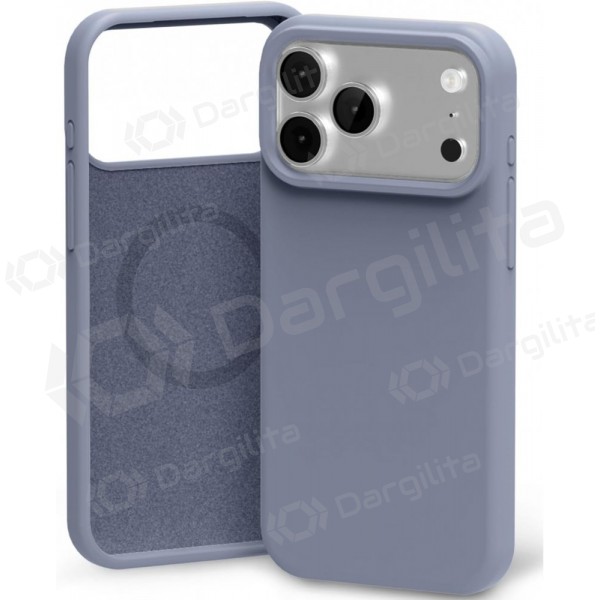 Apple iPhone 17 dėklas Mercury "Pure Magsafe Silicon Case" levandos pilka