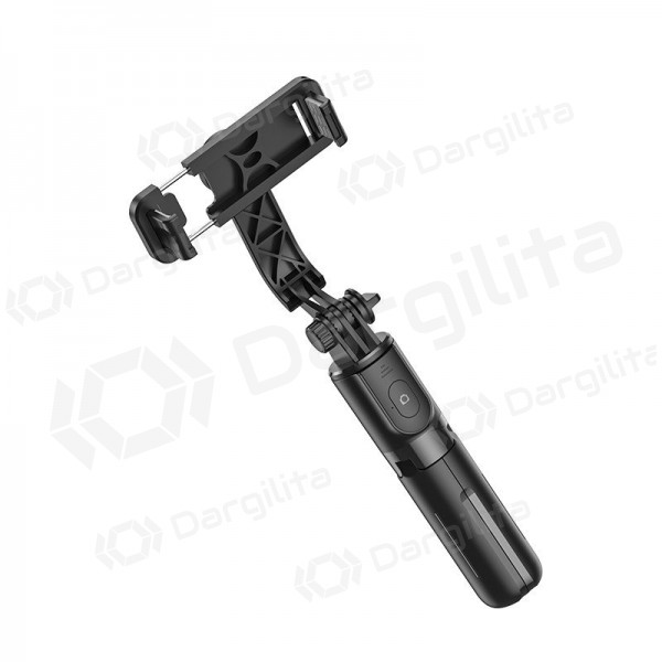 Asmenukių lazda trikojis Hoco K17 Mini telefonui 750 mm Bluetooth juoda
