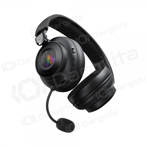 Belaidės ausinės Acefast H15 Gaming apgaubiančios su mikrofonu USB-C juodos