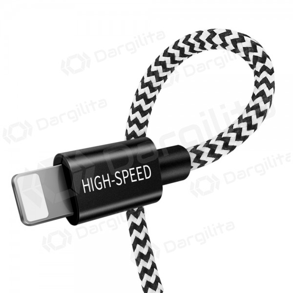 USB kabelis Dux Ducis K-ONE 3in1 microUSB-Lightning-Type-C FastCharging 1.2m
