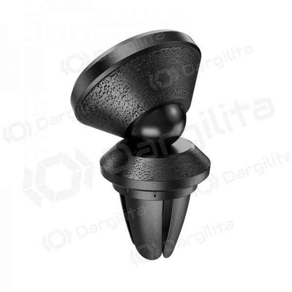 Automobilinis Universalus telefono laikiklis Hoco CA81 attaches to ventilation grilles, magnetic, juodas