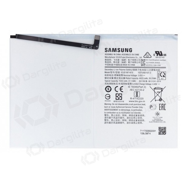 Samsung Galaxy Tab A7 10.4 baterija, akumuliatorius (originalus) Samsung Galaxy Tab A7 10.4 baterija, akumuliatorius (originalus)