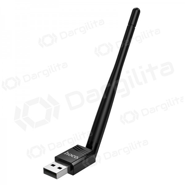 USB Wi-Fi adapteris Hoco HI37 USB Wi-Fi 4 juodas