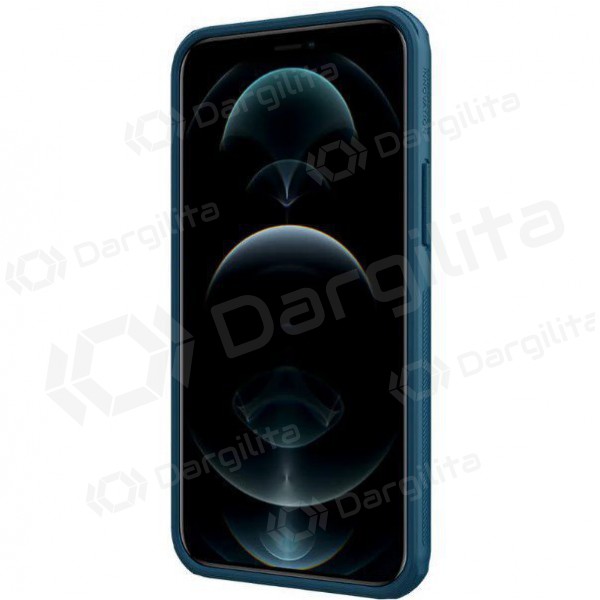 Apple iPhone 15 Pro dėklas „Nillkin Frosted Shield“ (mėlynas) Apple iPhone 15 Pro dėklas „Nillkin Frosted Shield“ (mėlynas)