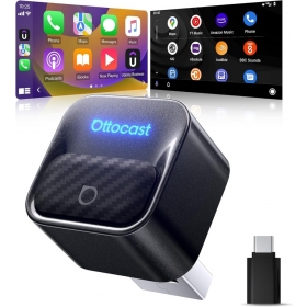 CarPlay adapteris Ottocast Mini Core belaidis Android Auto juodas