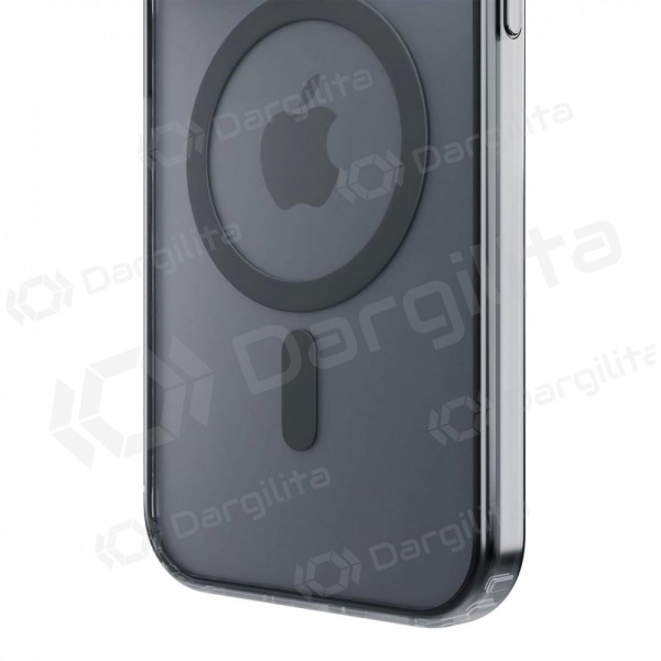 Apple iPhone 17 dėklas "3mk Frosty MagCase" (juodas)