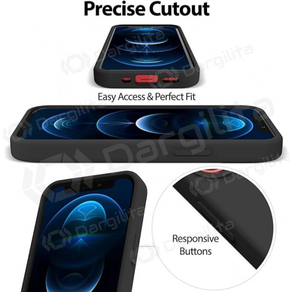 Apple iPhone 11 Pro Max dėklas Mercury "Silicone Case" (juodas) Apple iPhone 11 Pro Max dėklas Mercury "Silicone Case" (juodas)