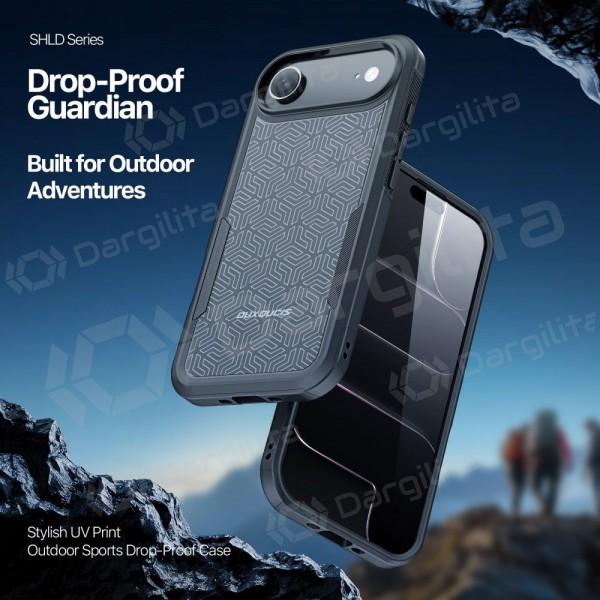 Apple iPhone Air dėklas "Dux Ducis Shld" juodas (Contour Pattern)