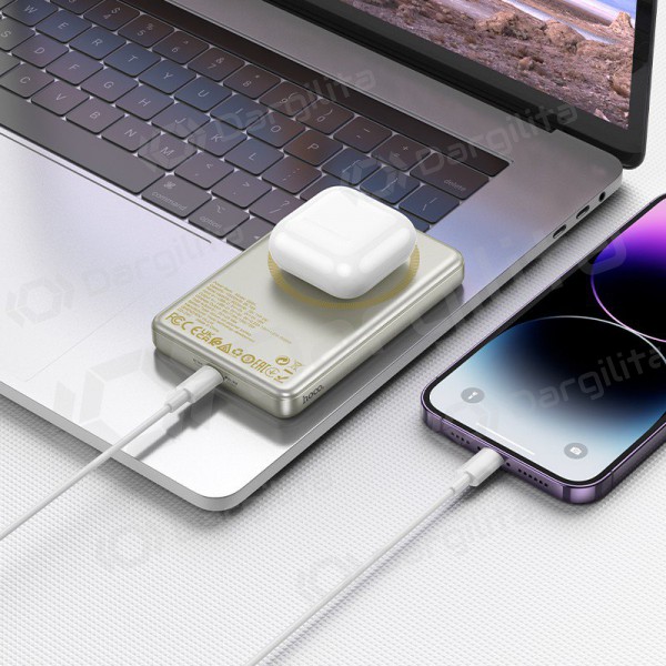 Išorinė baterija Power Bank Hoco Q26A PD20W Magnetic 10000mAh juoda Išorinė baterija Power Bank Hoco Q26A PD20W Magnetic 10000mAh juoda