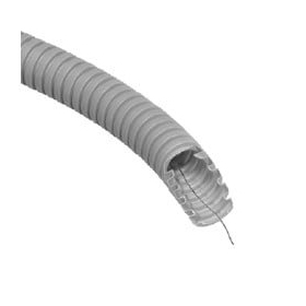 Gofruotas vamzdis pilkas D25 su viela Glob-El GL301W320 (be halogenų, 320N/5 cm, 50 m)