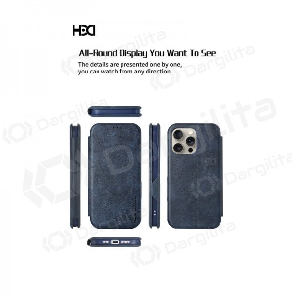 Samsung Galaxy A56 dėklas "HDD Classic Wallet Case" (auksinis)