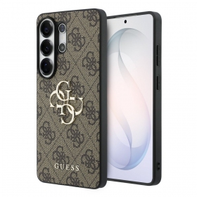 Samsung Galaxy S26 Ultra dėklas "Guess PU 4G Metal Logo" (pilkas)