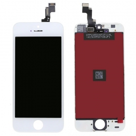 Apple iPhone SE / iPhone 5S ekranas (baltas)