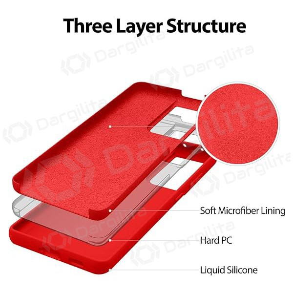 Samsung Galaxy A13 5G, A04s dėklas Mercury "Silicone Case" (raudonas)