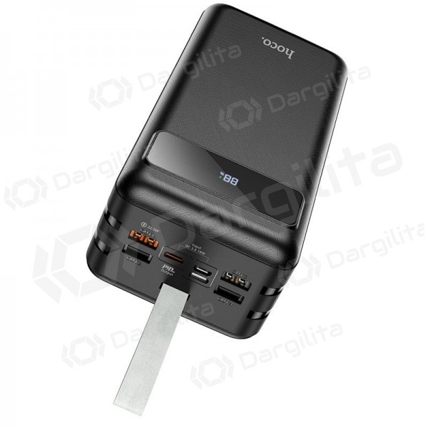 Išorinė baterija (Power Bank) Hoco J86B 60000 mAh 22.5 W PD + QC 3.0, juoda