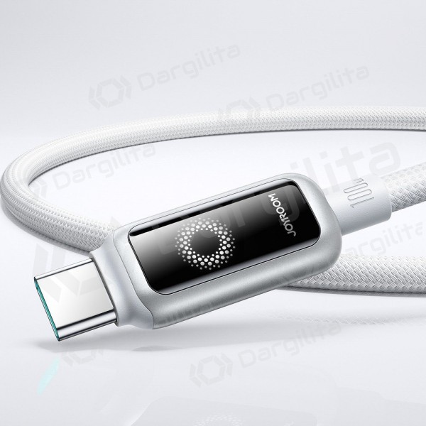 USB-C laidas Joyroom S-A55 StarFlight USB-C į USB-C 1.2 m 100 W baltas