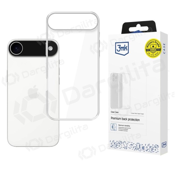 Apple iPhone Air dėklas "3MK Clear Case" (skaidrus)