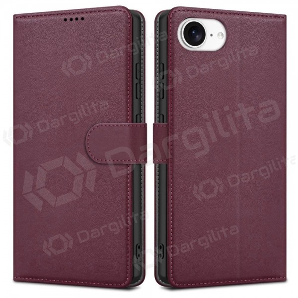 Apple iPhone 7, 8, SE 2020, SE 2022 dėklas "Fancy Wallet" (bordo)