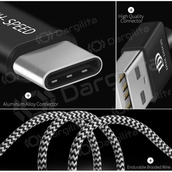 USB kabelis Dux Ducis K-ONE Type-C FastCharging 1.0m