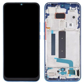 Xiaomi Mi 10 Lite 5G ekranas (mėlynas/ žalias) (su rėmeliu) (originalus)