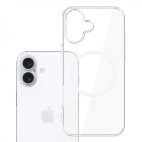 Apple iPhone 16 Pro dėklas "3MK Clear MagCase" (skaidrus)