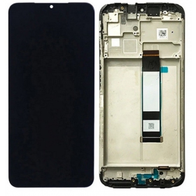 Xiaomi Redmi 9T / Redmi Note 9 4G 2021 / Poco M3 ekranas (juodas) (su rėmeliu) - Premium