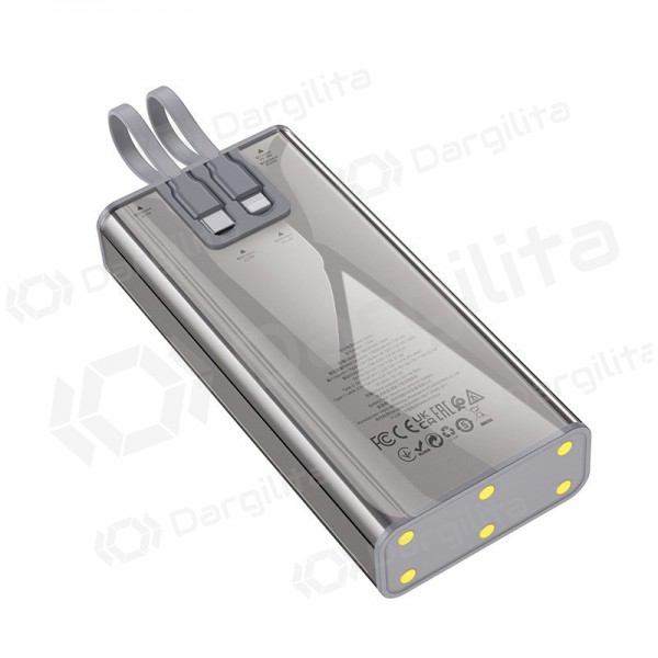 Išorinė baterija Power Bank Hoco J104A Discovery Edition 22.5W 20000mAh pilka