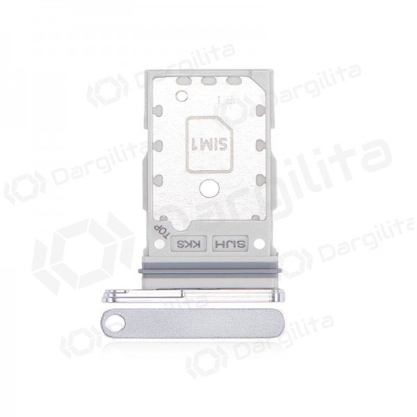 Samsung Galaxy S22 Ultra Dual SIM kortelės laikiklis (baltas) (originalus)