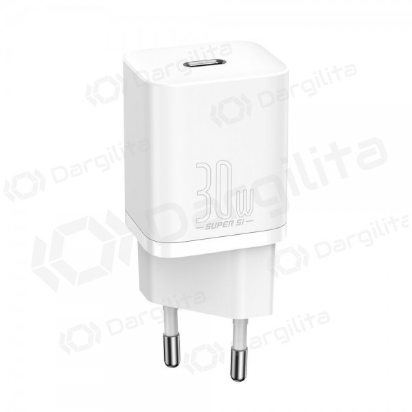 Telefono įkroviklis Baseus Super Si 30 W USB-C baltas