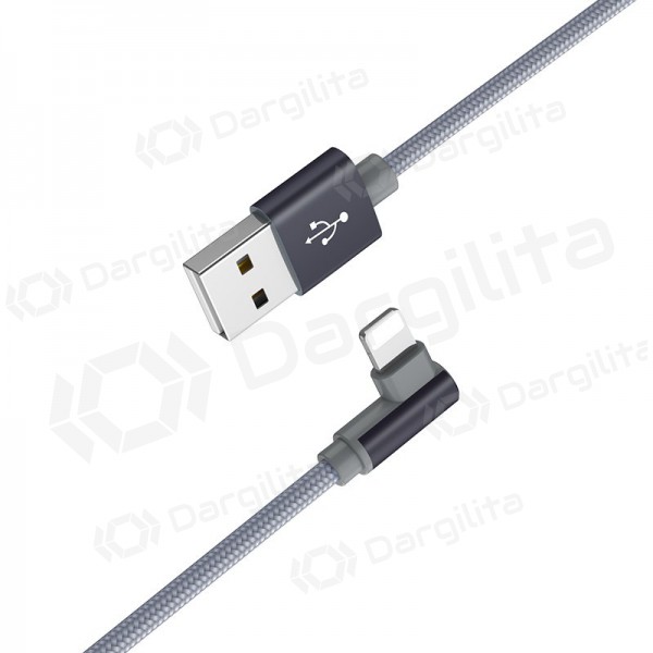 USB kabelis Borofone BX26 Lightning 1.0m (pilkas)